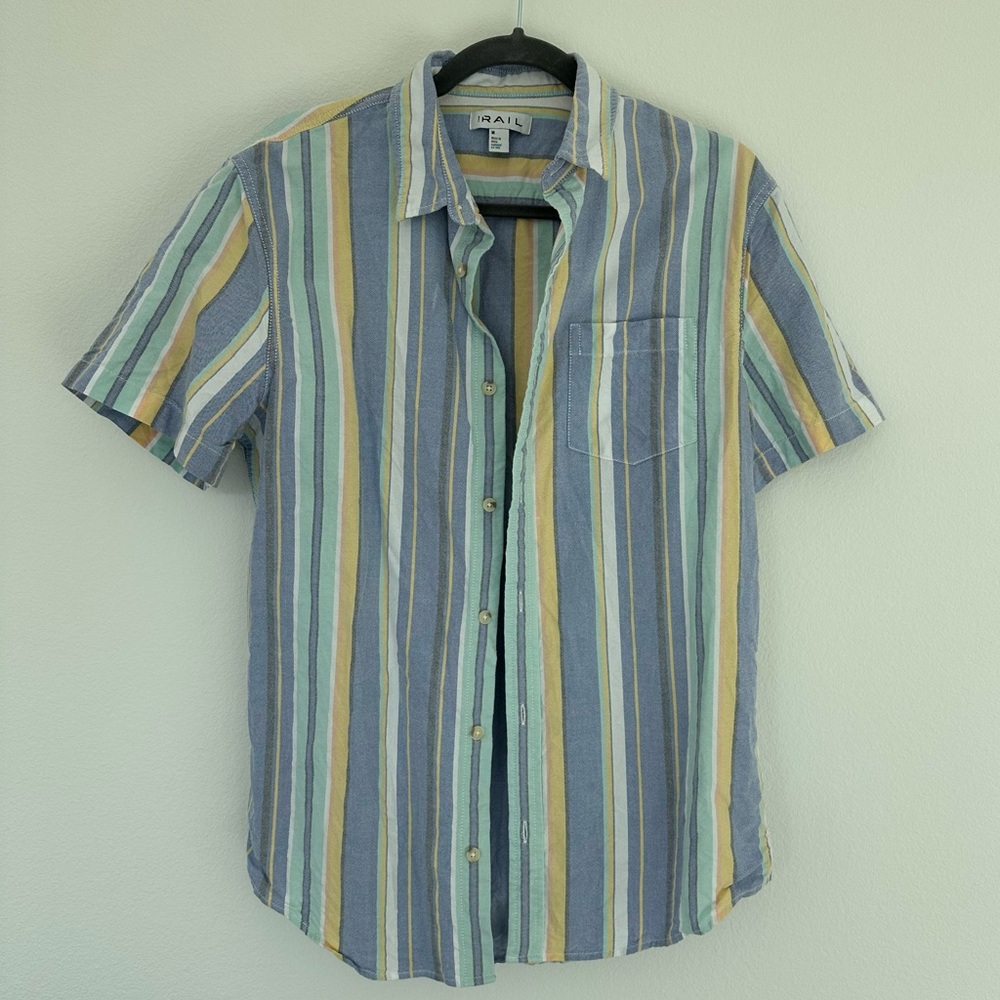 The Rail Retro Striped Button Front Shirt